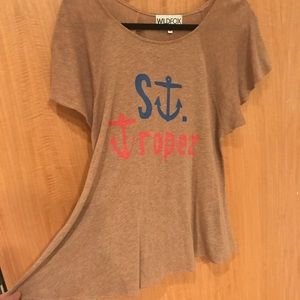 Wildfox St Tropez brown shirt